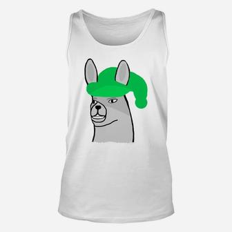 Funny Llama With Hats Lama With Hat Carl What Did You Do Unisex Tank Top | Crazezy