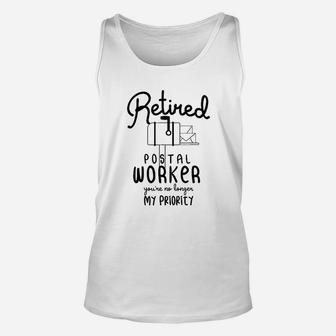 Funny Retired Post Office Postal Worker Retirement Unisex Tank Top - Thegiftio UK