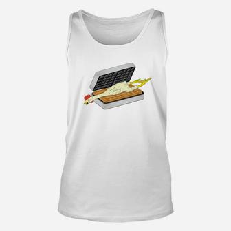 Funny Rubber Chicken And Waffles Comedy Unisex Tank Top - Thegiftio UK