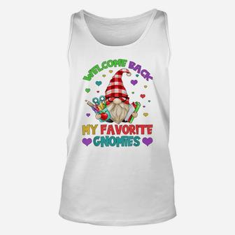 Funny Teacher Gnome Tee - Cute Welcome Back To School Unisex Tank Top | Crazezy AU