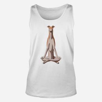Funny Yoga Dog Greyhound Unisex Tank Top | Crazezy AU