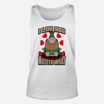 Gardener Gnome Valentine's Day Shirt For Men Women Unisex Tank Top | Crazezy