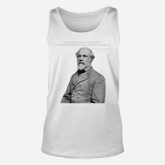 General Robert E Lee Quote T Shirt Raglan Baseball Tee Unisex Tank Top | Crazezy UK