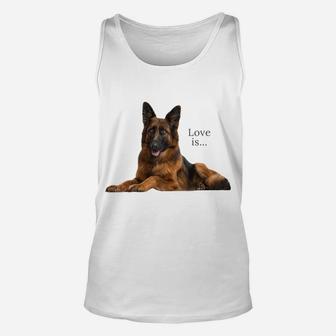 German Shepherd Shirt Shepard Dog Mom Dad Love Pet Puppy Tee Raglan Baseball Tee Unisex Tank Top | Crazezy AU