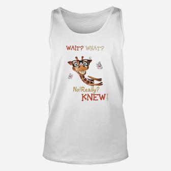 Giraffe Attitude Funny Animal Unisex Tank Top - Thegiftio