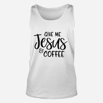 Give Jesus Coffee Unisex Tank Top | Crazezy DE