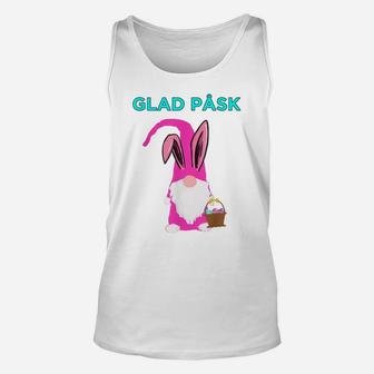 Glad Pask Happy Easter Bunny Tomte Gnome Nisse Unisex Tank Top | Crazezy UK