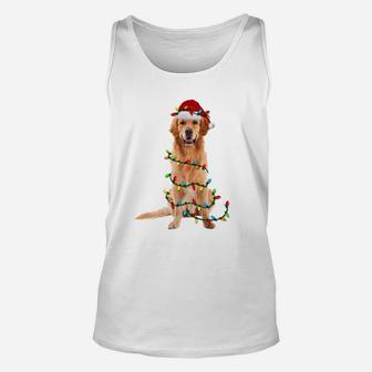 Golden Retriever Christmas Sweatshirt Dog Xmas Gift Unisex Tank Top | Crazezy