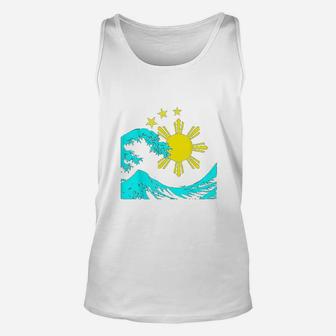 Great Wave Of The Philippines Filipino Heritage Unisex Tank Top | Crazezy CA