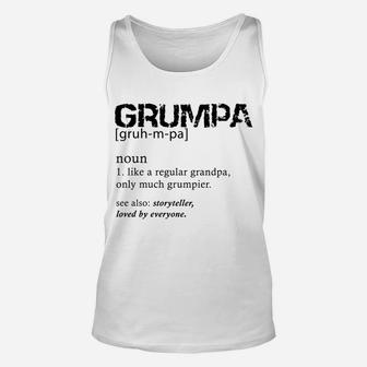 Grumpa Like A Regular Grandpa Only Grumpier Sweatshirt Unisex Tank Top | Crazezy AU