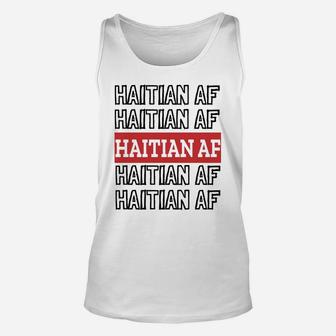 Haitian Af Patriotic Red Blue Haiti Zoe Pride For Flag Day Sweatshirt Unisex Tank Top | Crazezy