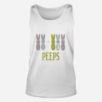 Hanging With My Peeps Bunny Easter Unisex Tank Top | Crazezy