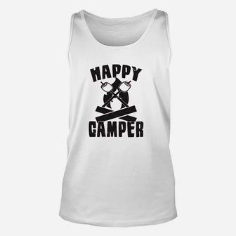 Happy Camper Unisex Tank Top | Crazezy