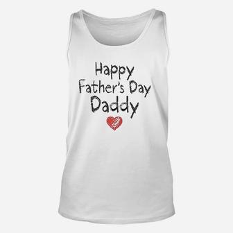 Happy Fathers Day Daddy Unisex Tank Top | Crazezy