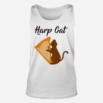 Harp Cat Musical Premium Tshirt Unisex Tank Top | Crazezy