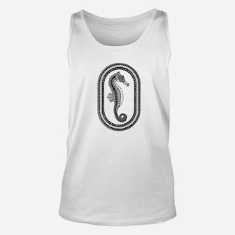 Hawaiian Tribal Seahorse Beach Unisex Tank Top - Thegiftio UK
