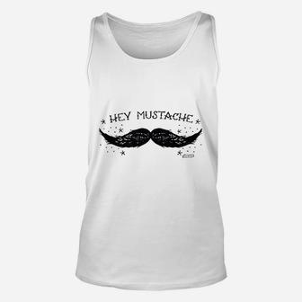 Hey Mustache Unisex Tank Top | Crazezy