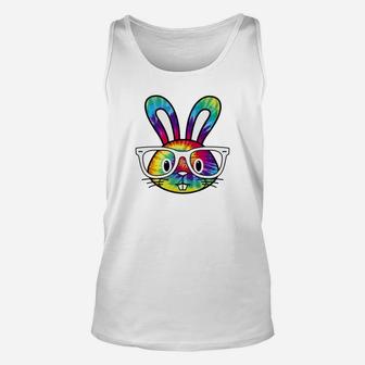 Hippie Easter Bunny Sixties Hipster Rabbit Unisex Tank Top - Thegiftio UK