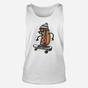 Hot Dog Skateboarding Graphite Unisex Tank Top | Crazezy DE
