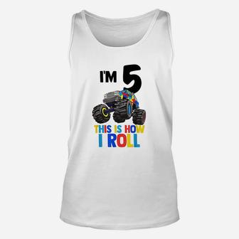 I Am 5 This Is How I Roll 5Th Birthday Unisex Tank Top | Crazezy