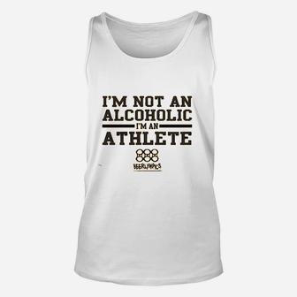I Am Not An Alcoholic I Am An Athlete Unisex Tank Top - Thegiftio UK