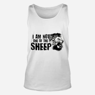 I Am Not One Of The Sheep Unisex Tank Top | Crazezy UK