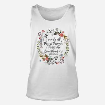 I Can Do All Things Through Unisex Tank Top | Crazezy
