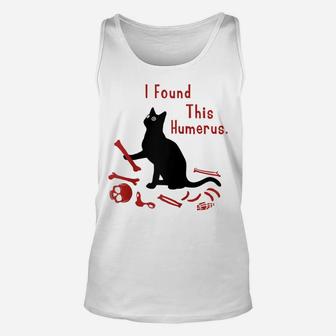 I Found This Humerus Cats Humorous Cat Lovers Shirts Raglan Baseball Tee Unisex Tank Top | Crazezy