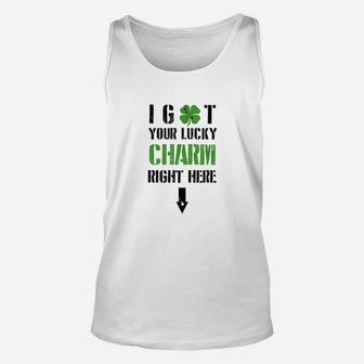 I Got Your Lucky Charm Right Here St Pattys Day Unisex Tank Top - Thegiftio UK