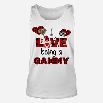 I Love Being A Gammy - Gnome Heart Valentine Day Unisex Tank Top | Crazezy