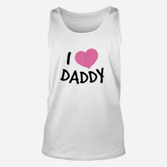 I Love Heart Daddy Unisex Tank Top | Crazezy CA