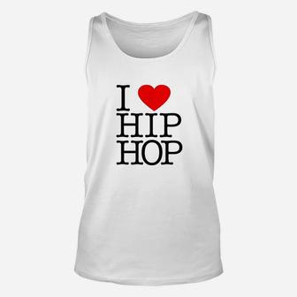 I Love Hip Hop Heart Unisex Tank Top | Crazezy CA