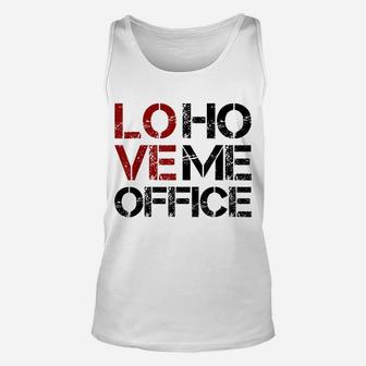 I Love Home Office Job At Home Wfh Remote Work Lover Unisex Tank Top | Crazezy AU