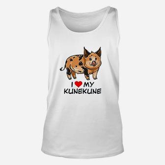 I Love My Kunekune Pig Unisex Tank Top | Crazezy CA