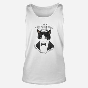 I Love My Tuxedo Cat Funny Cute Cat Lover Gift Unisex Tank Top | Crazezy AU