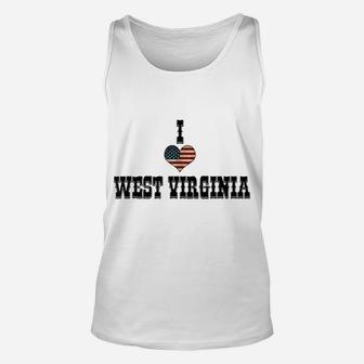 I Love West Virginia Unisex Tank Top | Crazezy CA