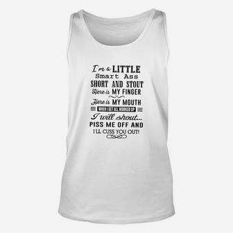 Im A Little Smart Short And Stout Funny Unisex Tank Top | Crazezy CA