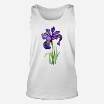 Iris Flower T Shirt 2 Colors For Women Unisex Tank Top | Crazezy