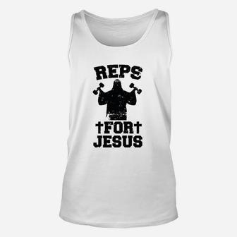 It Fresh Reps For Jesus Workout Unisex Tank Top | Crazezy DE