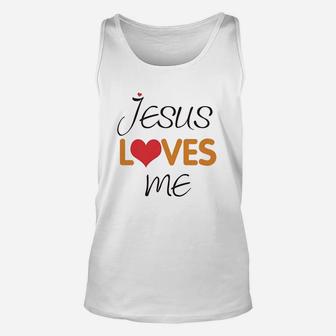 Jesus Loves Me Christian God Unisex Tank Top | Crazezy AU