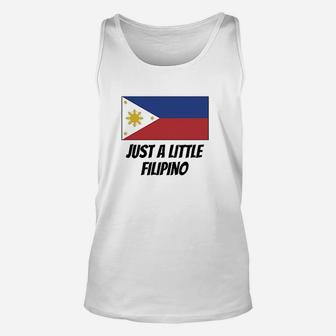 Just A Little Filipino Cute Philippines Flag Unisex Tank Top | Crazezy CA