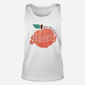 Just Freakin Peach Hippie Summer Unisex Tank Top | Crazezy