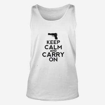 Keep Calm And Carry On Support Unisex Tank Top | Crazezy DE