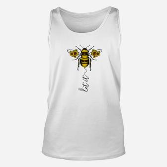 Let It Bee Hippie Sun Flower Zone Unisex Tank Top - Thegiftio UK