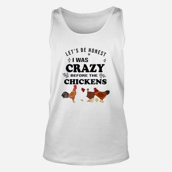 Lets Be Honest I Was Crazy Before Unisex Tank Top | Crazezy