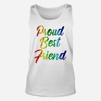 Lgbt Rainbow Pride Shirts Proud Best Friend Tees Gay Lesbian Unisex Tank Top | Crazezy