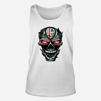 London Irish Rugby Skull T Shirt Unisex Tank Top - Thegiftio UK