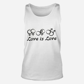 Love Is Love Equal Rights Unisex Tank Top | Crazezy