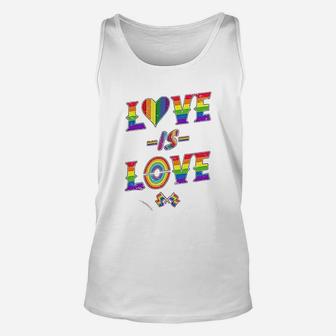 Love Is Love Rainbow Unisex Tank Top - Thegiftio UK