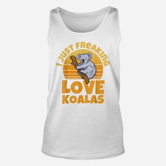 Love Koala Bears Funny Koala Animal Pajama Unisex Tank Top | Crazezy
